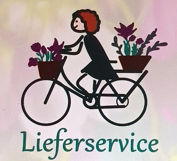 Blumenlieferung per Fahrrad Riedstadt